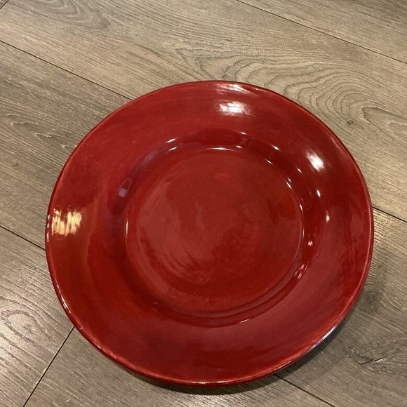 Pottery Barn Other - Pottery Barn Sausalito Pasta Serving Bowl 13" Red Earthenware Mediterranean Boho